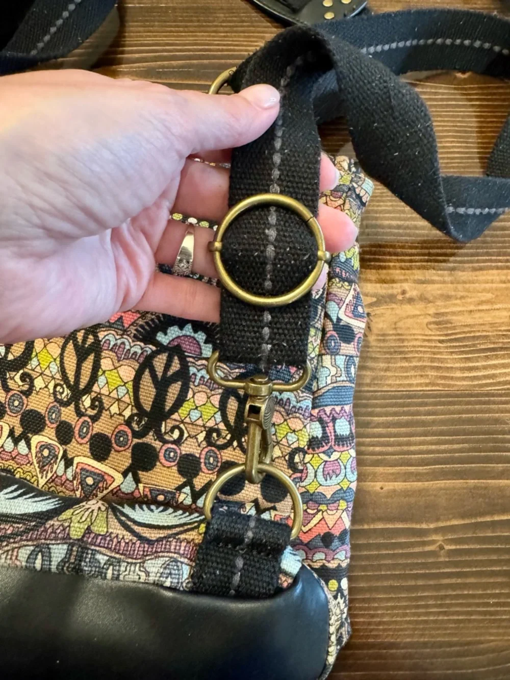 Sakroots‎ Multicolor Boho Canvas Convertible Backpack/Crossbody